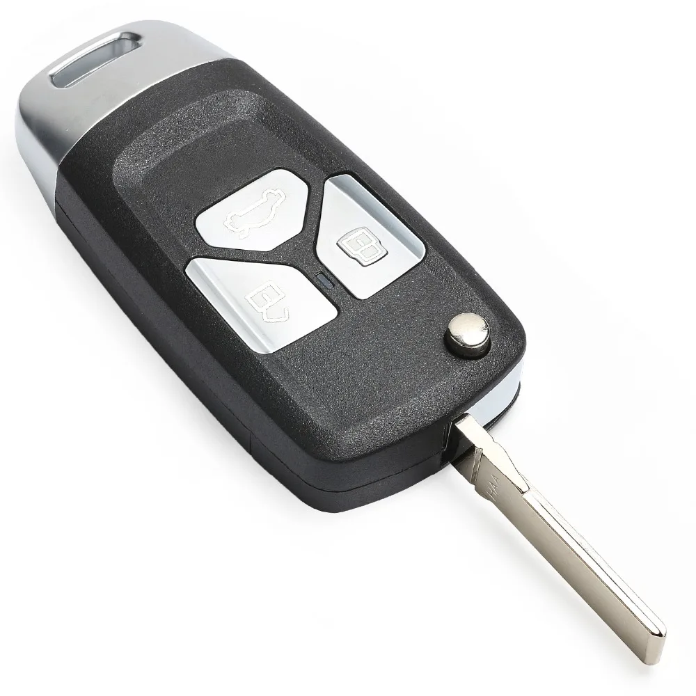 Запасной пульт дистанционного управления KEYECU для Audi A3 A4 433 1999 4D0 2002 837 A 231 МГц|Ключ