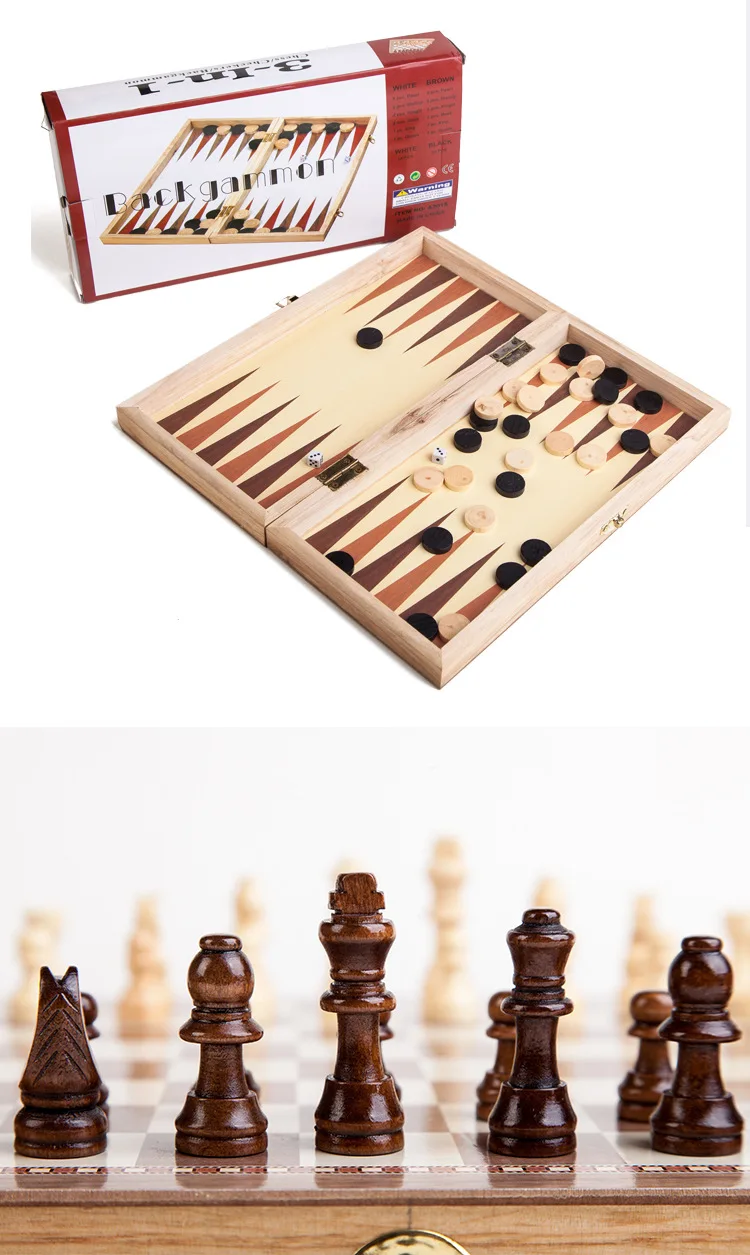 3 в 1 30*30 см Складная доска деревянная Международная шахматная игра штук набор Стонтон Стиль Шахматная коллекция портативная настольная игра
