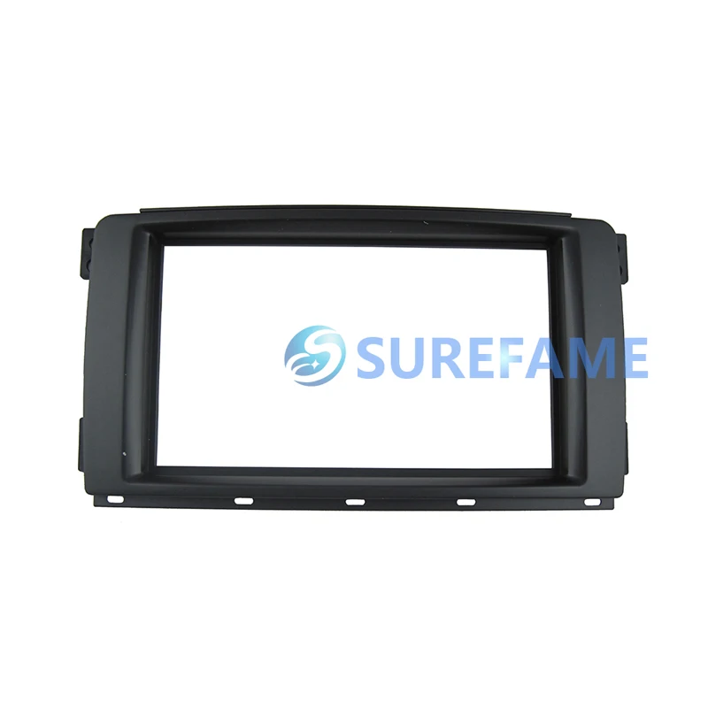 Двойная 2 Din Автомобильная накладка объемная панель для Benz Smart Fortwo(BR451) 2007-2010 DVD рамка Dash монтажный комплект фасции рамка Лицевая панель