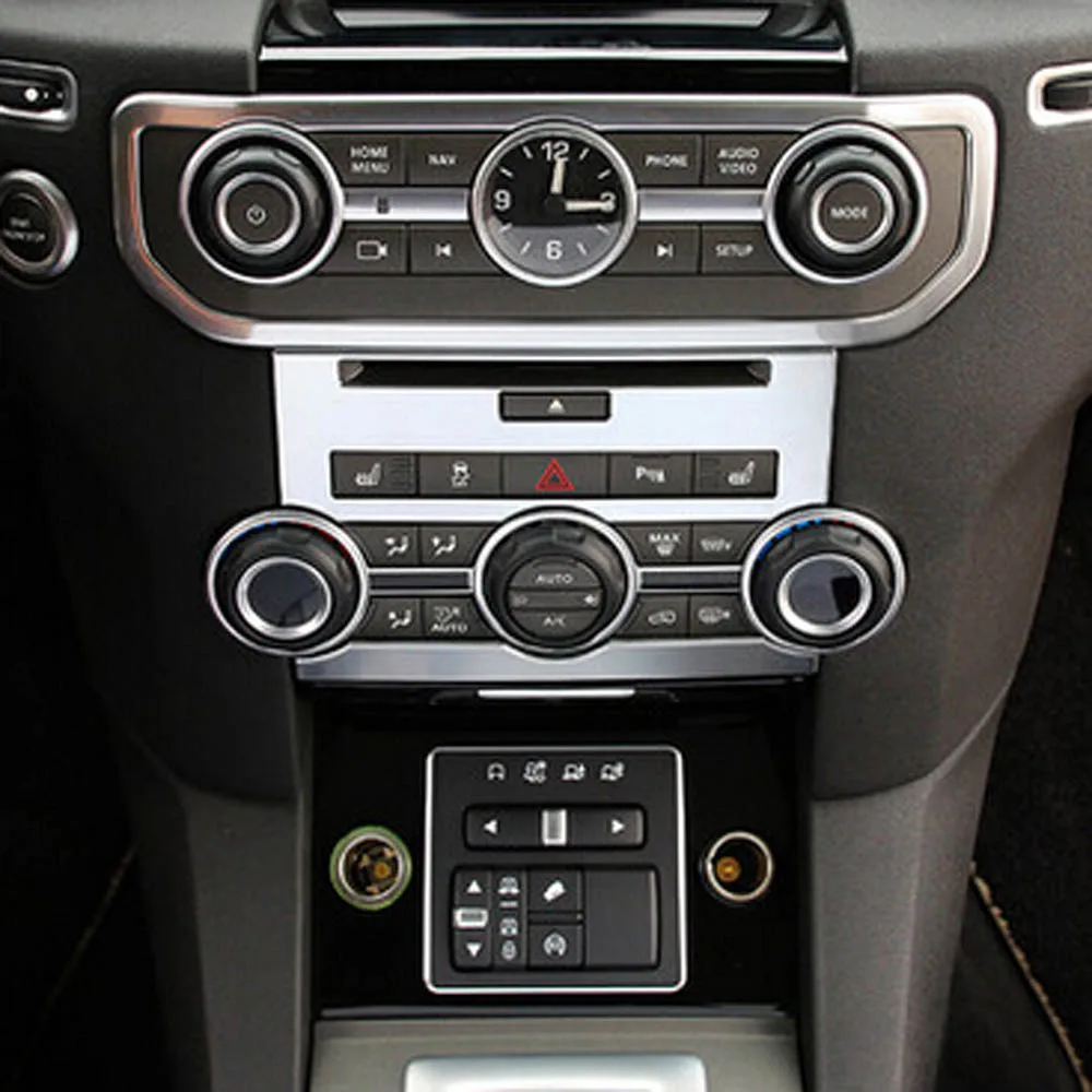 

Console Air Condition CD Button Model Decorative Cover Sticker Trim For Discovery 4 LR4 interior Accessories
