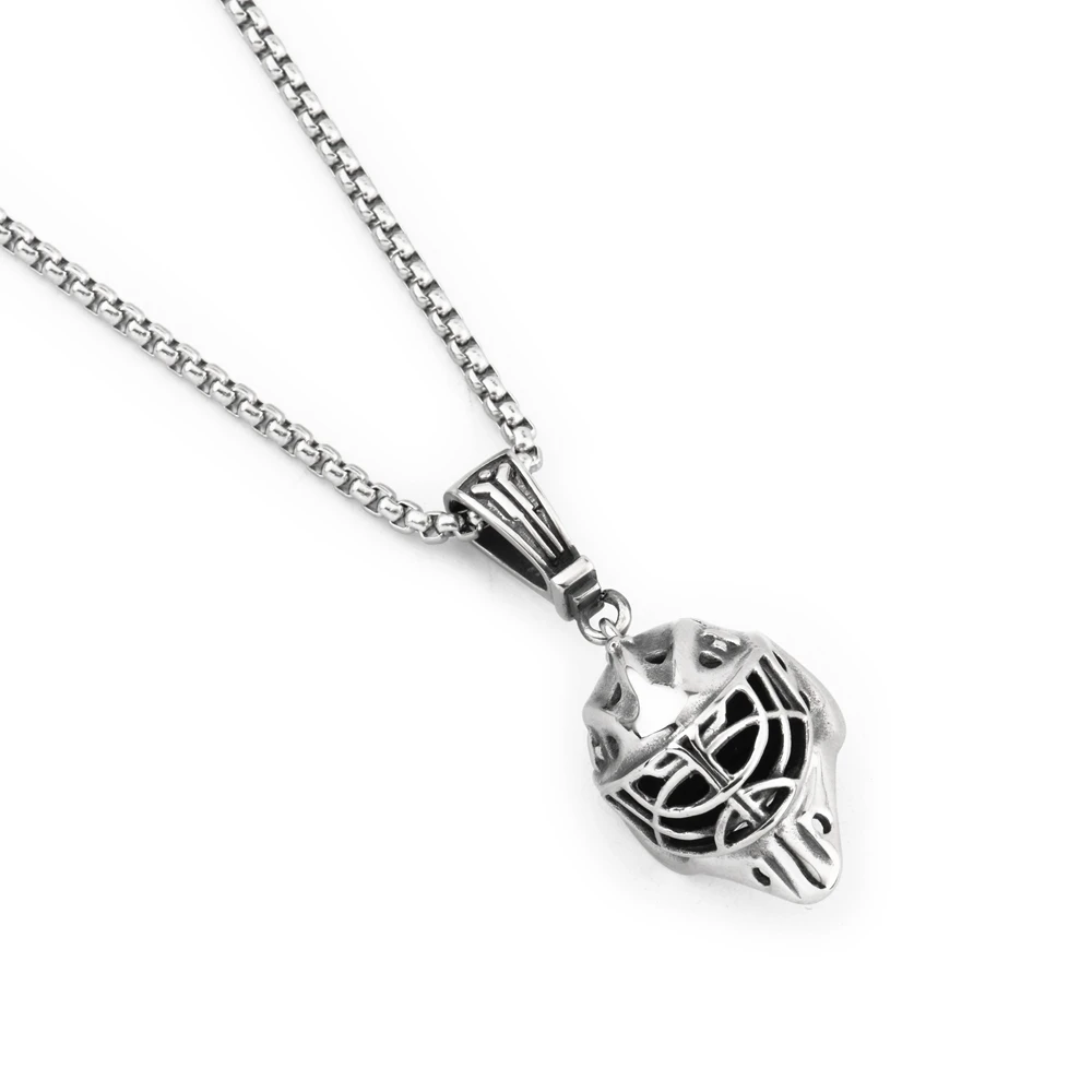 2017 Новый хип-хоп ГУФАН классический шлем для Кендо кулон ожерелье из нержавеющей