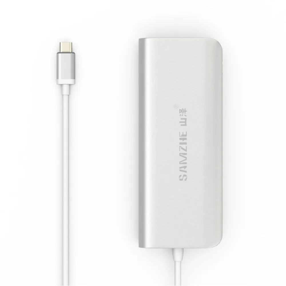 SAMZHE Тип c USB3.0 USB2.0 адаптера Ethernet Интернет кабель HUB конвертер 4 порта USB чистая для