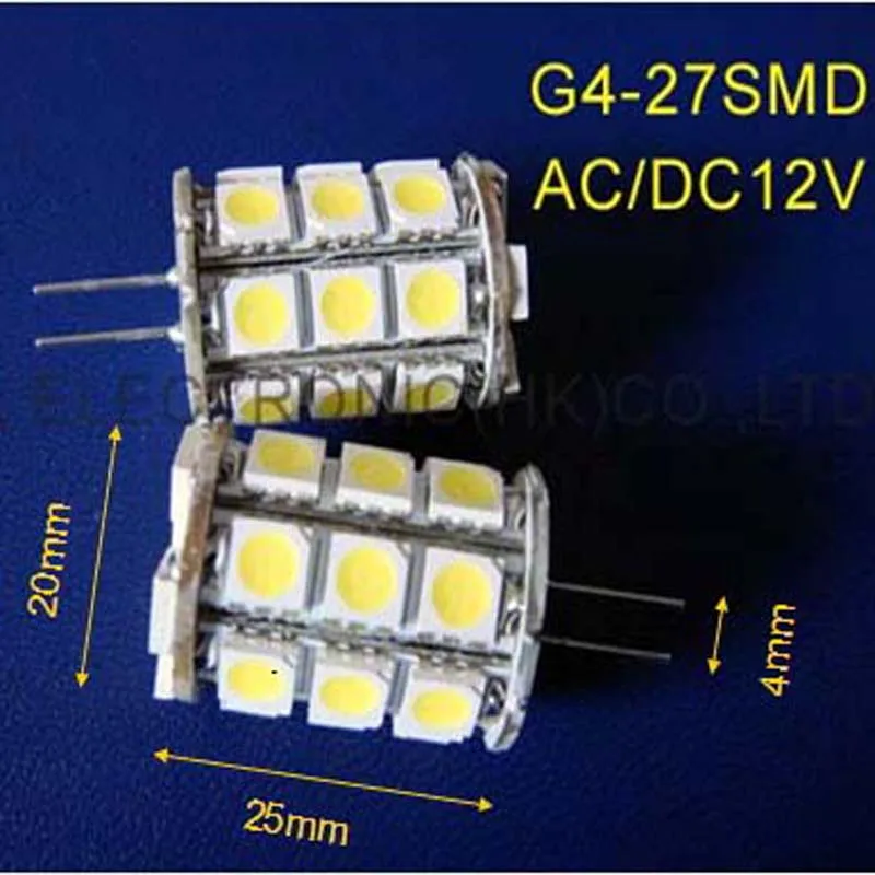 

High quality 12Vac/dc G4 led crystal bulbs free shipping 2pcs/lot