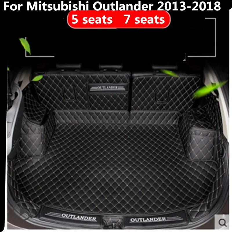 Автомобильный коврик для багажника Mitsubishi Outlander 2013 2018 карго лайнер аксессуары