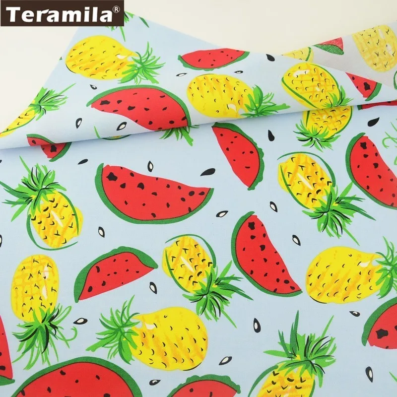 Хлопок ткань Teramila поплин стеганое синее платье длиной до четверти рубашка