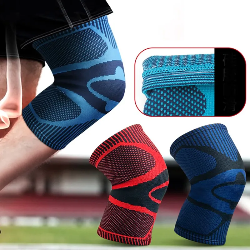 

1pc Knee Pad Sleeve Elastic Breathable Knitted Leg Warmer Patella Protector Running Gym Fitness Squat Women Men's Sportswear