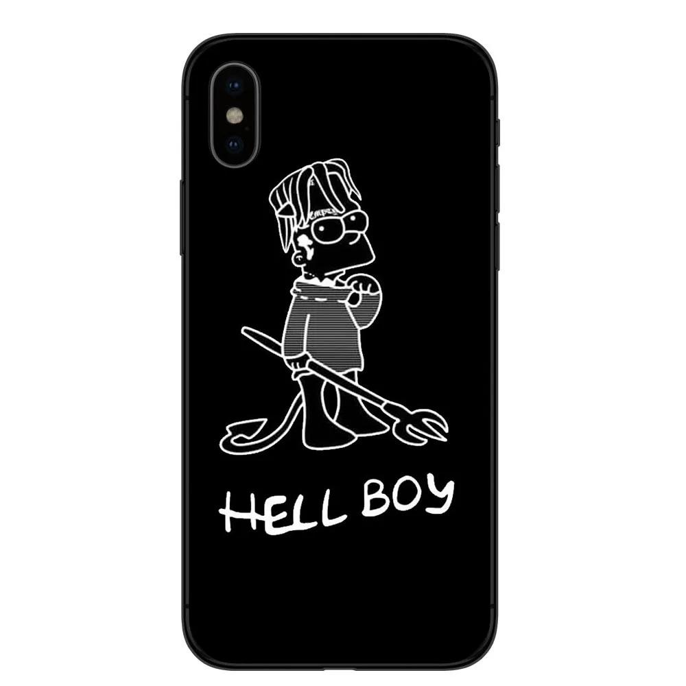 TPU Xxxtentacion Lil Peep cry Baby rose bad vibes forever TPU чехлы для телефонов для iPhone X 5 5S SE 6 6s Plus 7 8 Plus XS XR XS MAX - Цвет: TPU