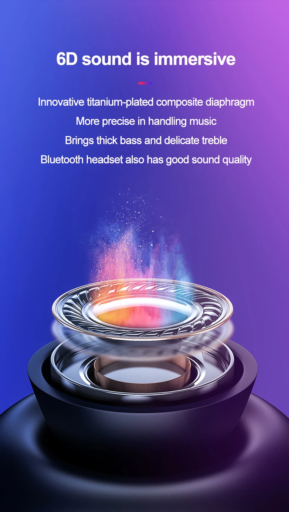 Sabbat Беспроводная гарнитура bluetooth Hi-Fi стерео IPX5 Водонепроницаемый Беспроводные наушники с зарядный чехол для iPhone samsung