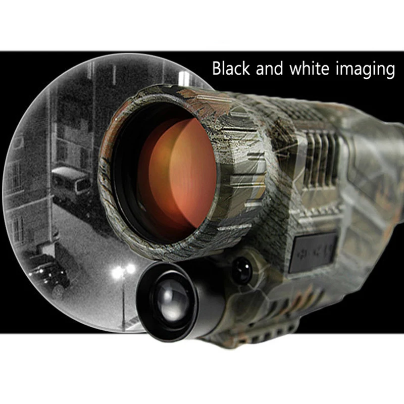 5X40 Monocular Telescope with Night Vision and CCD IR Digitale fit 2m-200m View Range for Outdoor Watching Hunting Camping | Инструменты