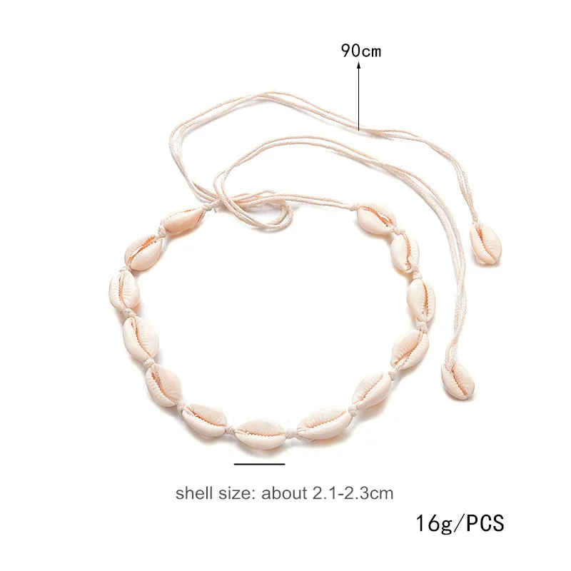Богемное ожерелье чокер Puka Sea Shell для женщин из морских ракушек богемные Короткие