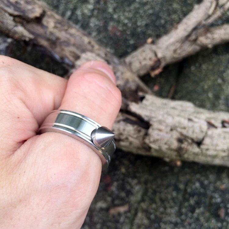 Повседневное снаряжение кольцо для самозащиты яркий инструмент выживания