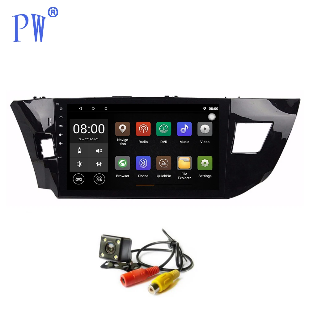 Android 7 1/8 0 автомобильное радио GPS для Toyota Corolla Levin 2013 2016 мультимедийный плеер Navi