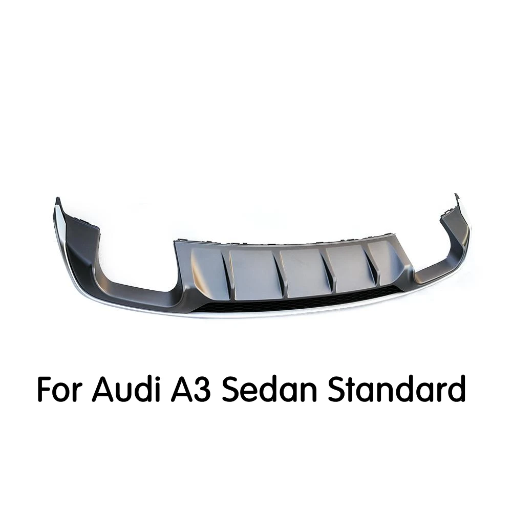 Темно-серый Для A3 S3 SLine PP Диффузор, губа на задний бампер для Audi A3 S3 седан хэтчбек - Цвет: Темно-серый