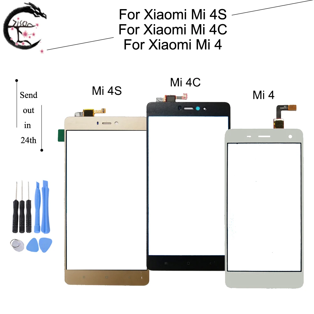 Сенсорная панель для Xiaomi mi 4 4C 4S дигитайзер экран 4c Переднее стекло сенсорный с