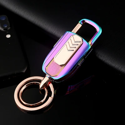 Dazzle Color Роскошные автомобильные брелки, прикуриватель, многофункциональный инструмент для женщин и мужчин, брелок для ключей, креативный брелок, держатель, подарок на день отцов - Цвет: Dazzle Color