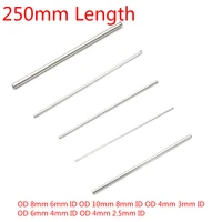 1pc 250mm 304 seamless stainless steel capillary tube od 8mm 6mm id od 10mm 8mm id od 4mm 3mm id od 6mm 4mm id od 4mm 2 5mm id