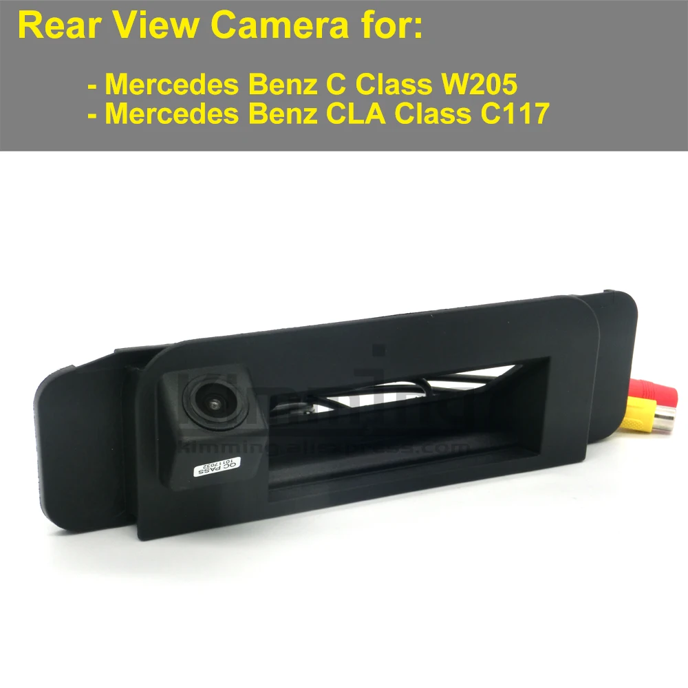 Автомобильная камера заднего вида для Mercedes Benz C Class W205 CLA C117 2014 2015 парковки с ручкой