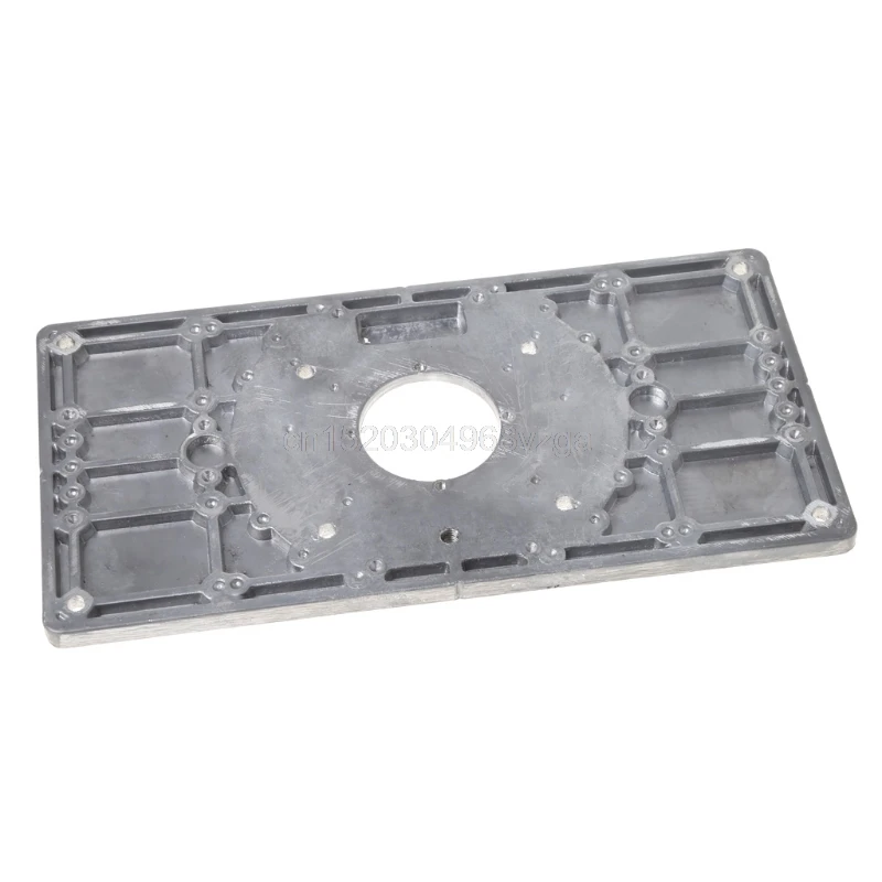 

Aluminum Router Table Insert Plate w/ 4 Rings For Woodworking Benches Router Table Plate S09 Wholesale&DropShip