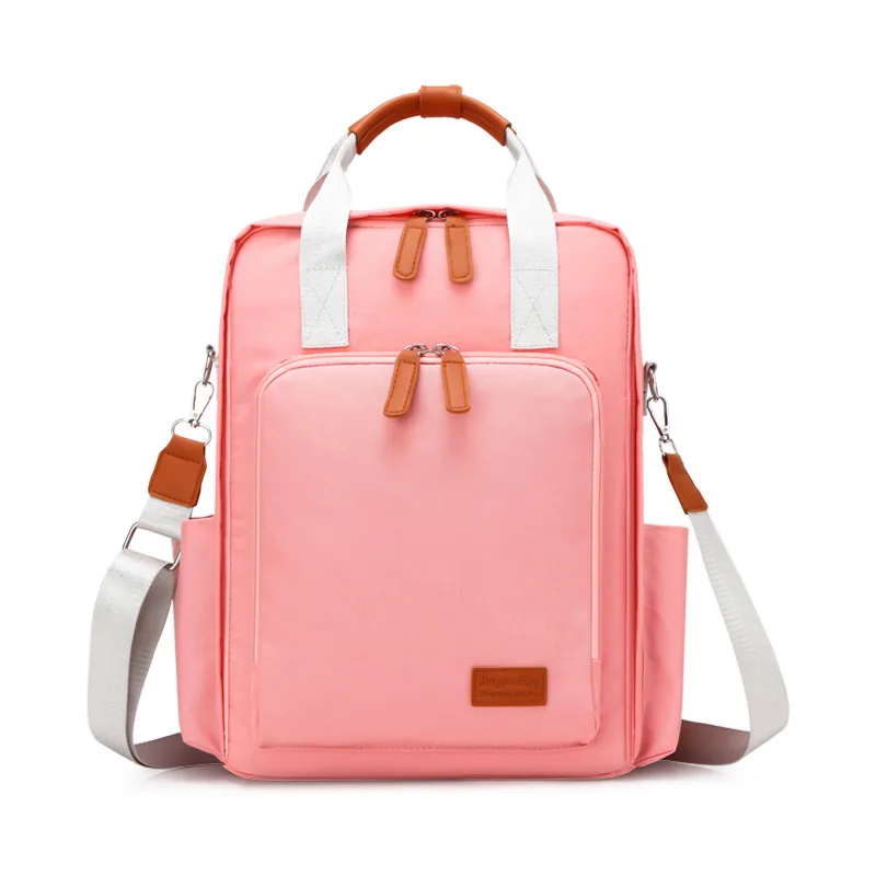 A Pink Модная сумка для подгузников для мам и мам, водонепроницаемая Большая вместительная сумка для малышей, рюкзак для путешествий, сумка для мам, бизнес сумка для кормления, для ухода за ребенком - Цвет: A Pink