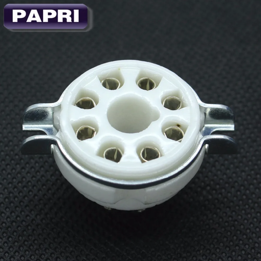 Набор/10 шт. керамический посеребренный 8 контактный вакуумный трубчатый гнездо