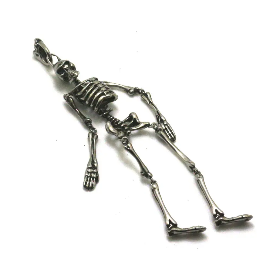 

Cool Skull Cranium Long Pendant 316L Stainless Steel Gift For Friend Best