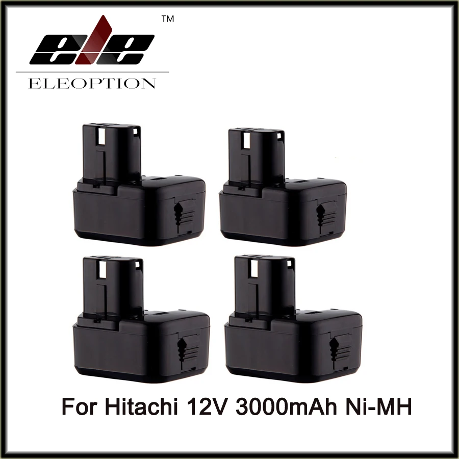 4 шт. сменные аккумуляторные батареи для дрели Hitachi EB1214S EB1214L EB1212S 12 В 3 0 Ач Ni MH|battery for