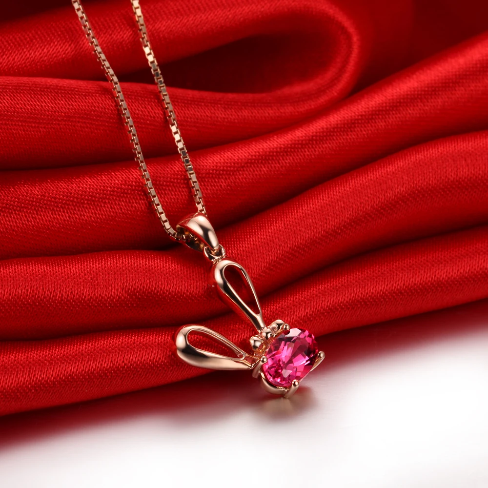 Ювелирные изделия в виде животных милый кролик гвборай ожерелье из 18 каратного