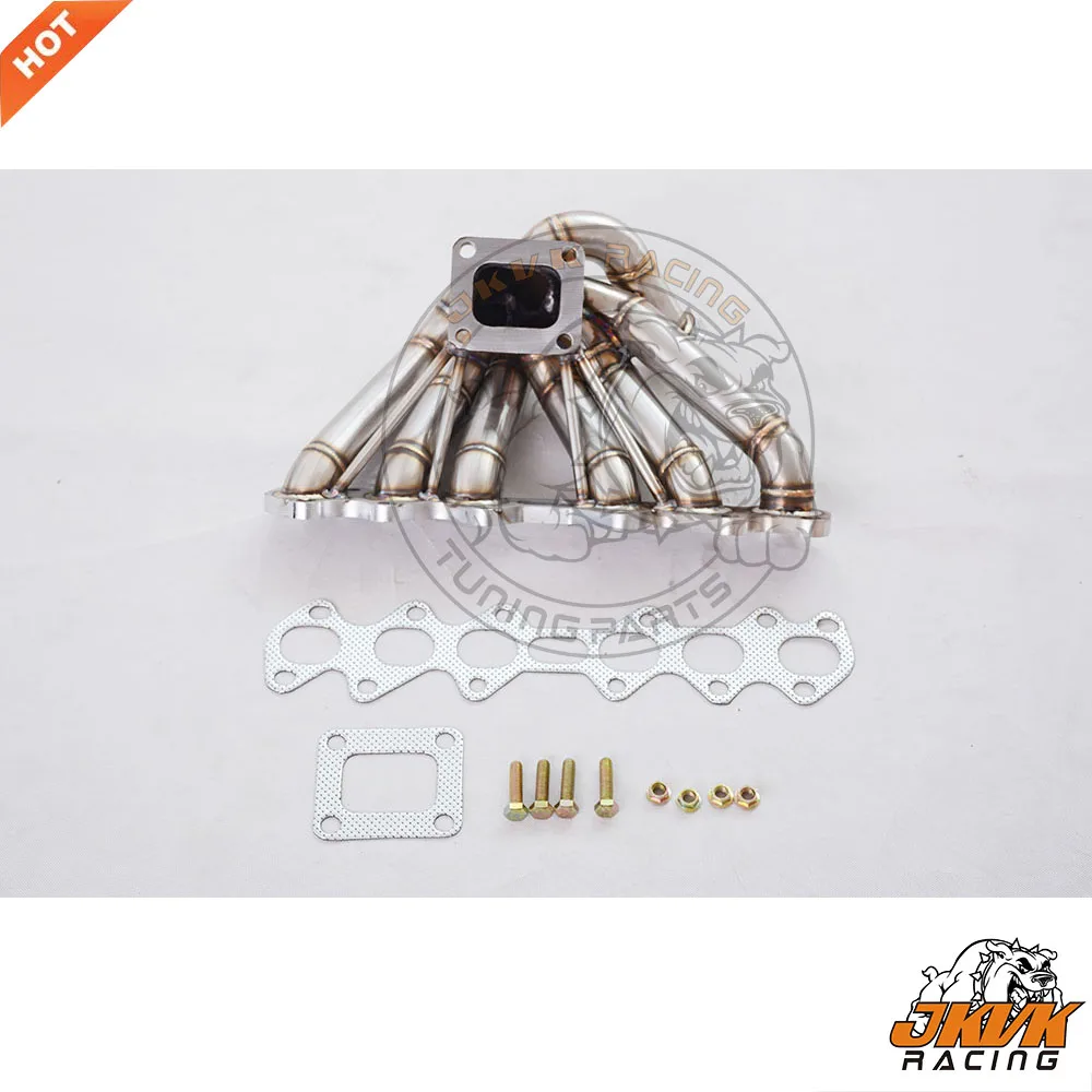 JKVK RACEING SS321 3mm Steam Pipe T4 SUPRA JZA80 2JZ 2JZ-GTE RACE SPEC MANIFOLD