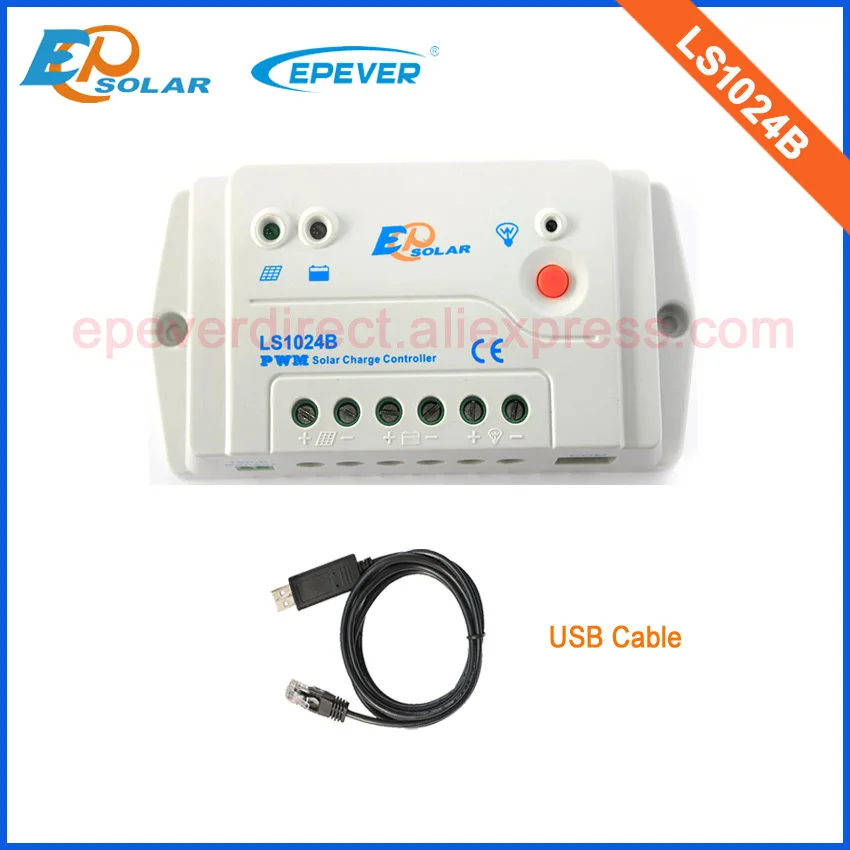 Солнечный контроллер с USB-кабелем для подключения ПК мониторинга в режиме