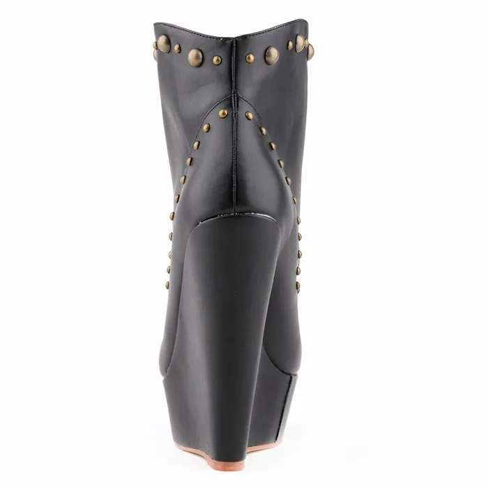 Женские ботильоны на платформе и высоком каблуке 14 см|women wedge ankle boots|wedge bootsankle boots |