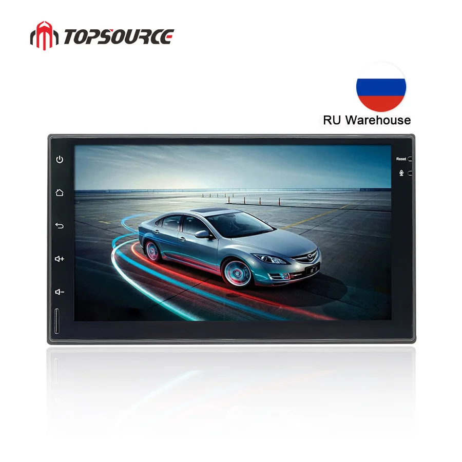 Автомобильный радиоприемник TOPSOURCE Универсальный 7 дюймов 2 din Android автомагнитола с