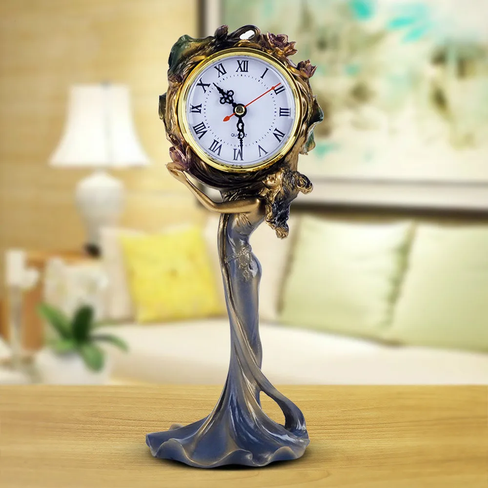 1 шт. часы в европейском стиле для гостиной прикроватные ретро с орнаментом