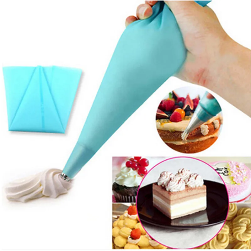 New Silicone TPU Piping Bag Reusable Icing Cream Pastry Cake Decorating Tool | Дом и сад