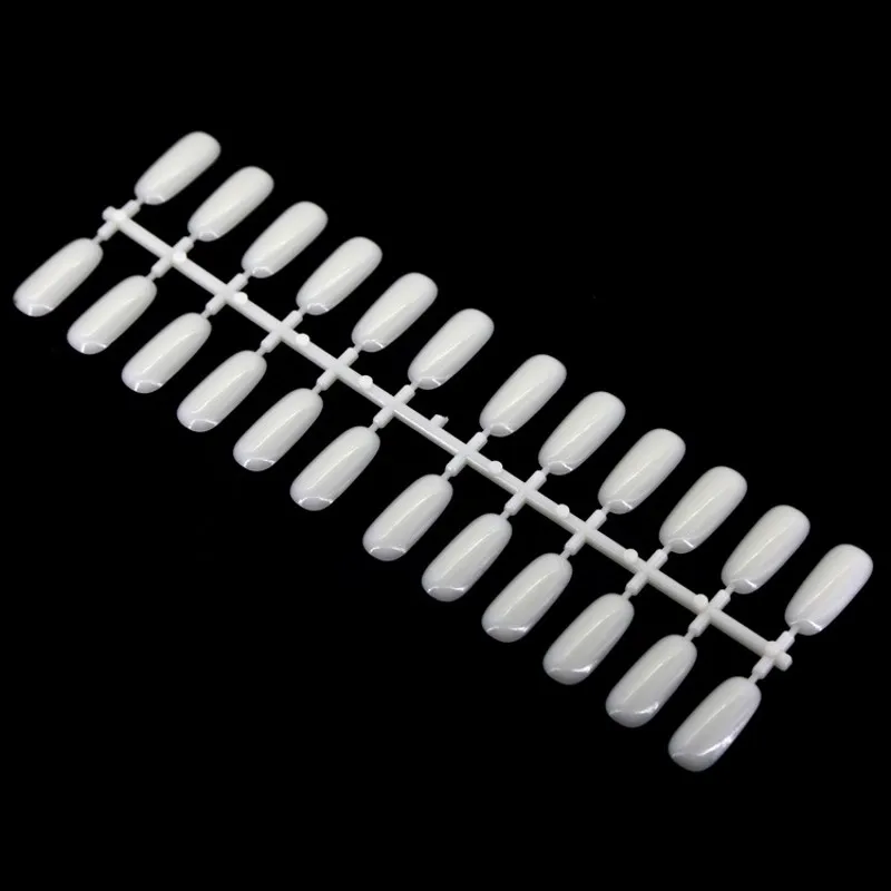 5pcs/Lot Natural Color Nail Tips Flat Back For Polish Gel Display Chart Book Art Salon Accessory |