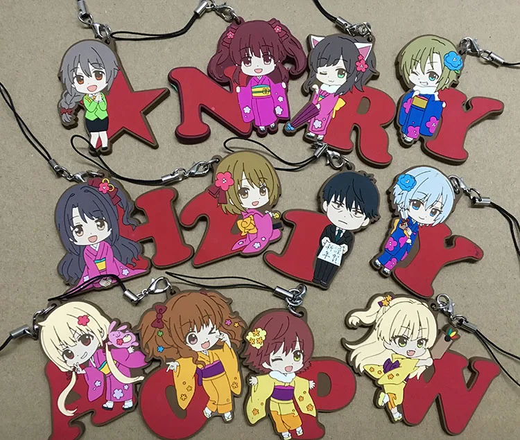 12 шт./лот Обувь с рисунками из японского аниме idolm ster Золушка кимоно письмо