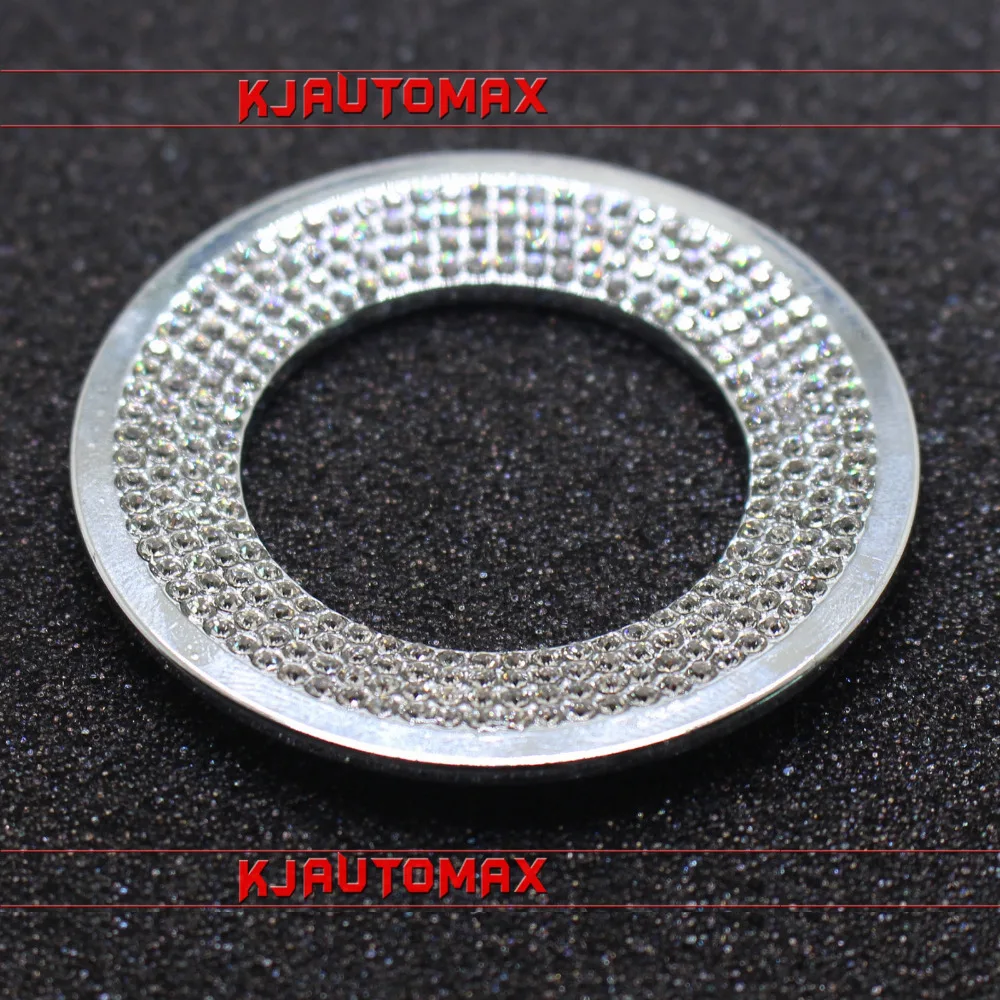 Стайлинга автомобилей Руль Bling с кристалалми и стразами эмблема наклейка для