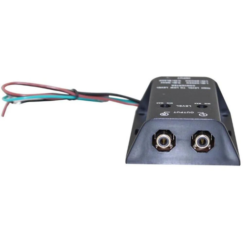 $54.66 Car Audio RCA Speaker Converter Adapter High To Low Level Output Bass Audio Adapter Wire