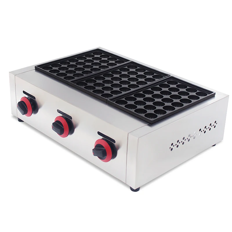 

Commercial Use Non-stick Gas 84pcs Takoyaki Grill Machine Japanese Octopus Dough Ball Cooking Maker Baker Iron Mold