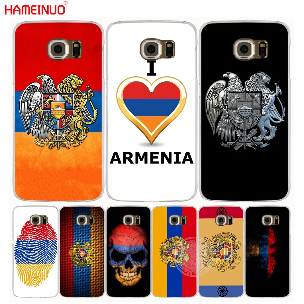 HAMEINUO чехол для сотового телефона с арменским флагом Samsung Galaxy S7 edge PLUS S8 S6 S5 S4 S3 MINI|cover