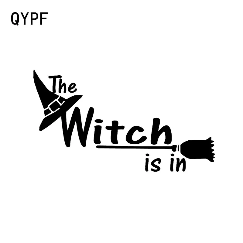 QYPF 14 9*8 4 смешная ведьма Ls Ln Хэллоуин Декор Наклейка для моделирования автомобиля