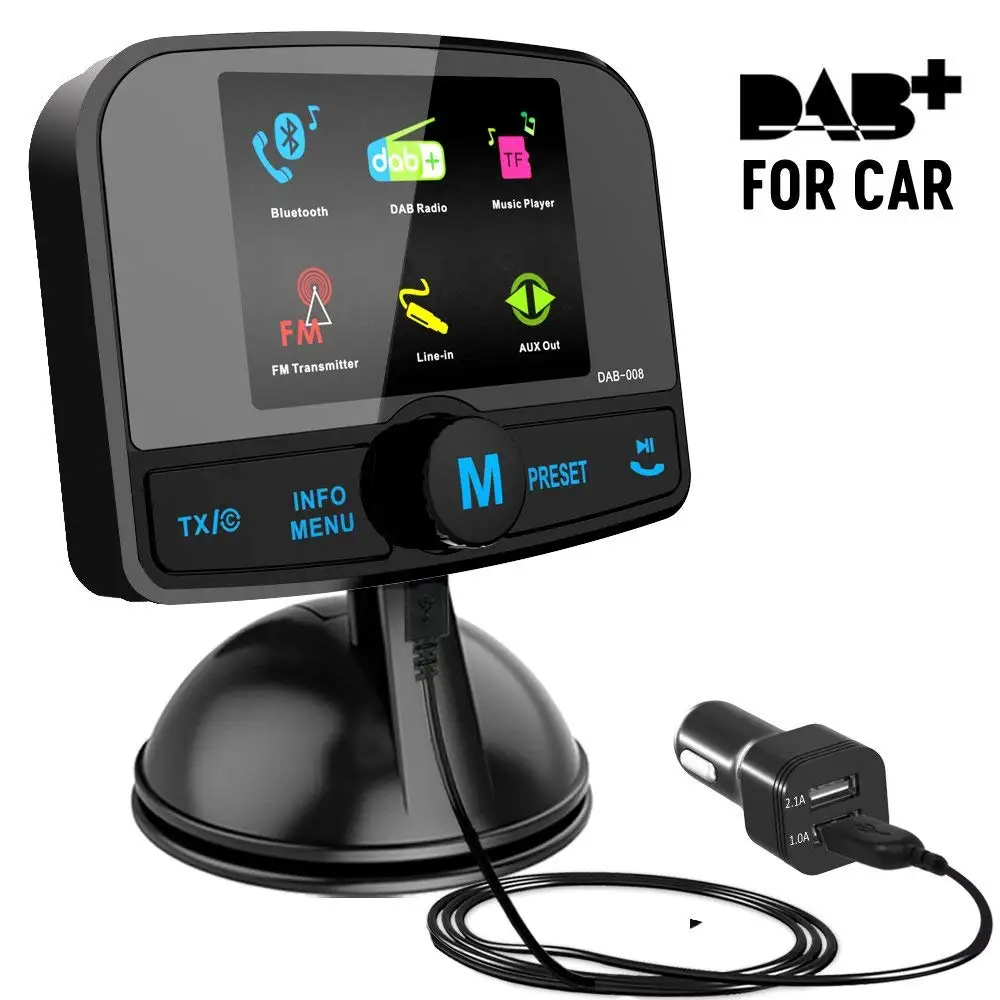 DAB беспроводной Bluetooth Fm Автомобильный передатчик и Dab автомобильный