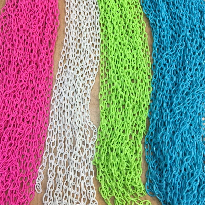 7MM/w 10Strands=4m Colorful Acrylic Plastic Chain Jewelry Chains Accessories Fittings | Украшения и аксессуары