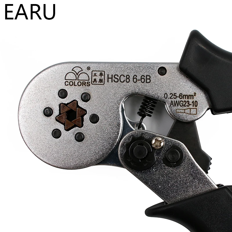 FASEN HSC8 6-6 саморегулирующиеся мини-плоскогубцы для обжима 0 25-6 мм2 прямые немецкие