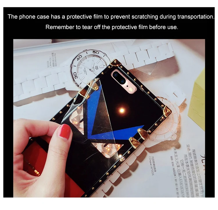 SIKAI Модный чехол для iPhone 7 8 Plus X Eye 6 S новая мода зеркало полное покрытие задняя
