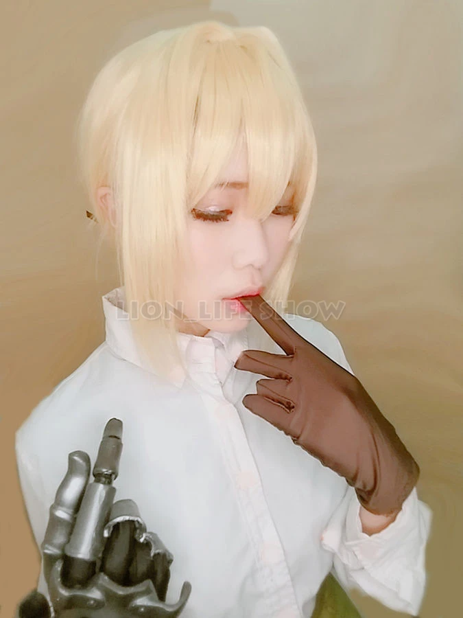 

Violet Evergarden Cosplay Prop Accessory Gloves Hand Gauntlet Knuckles 1 Pair