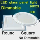 20 шт., Светодиодные Квадратные панельные светильники, 6 Вт, 12 Вт, 18 Вт