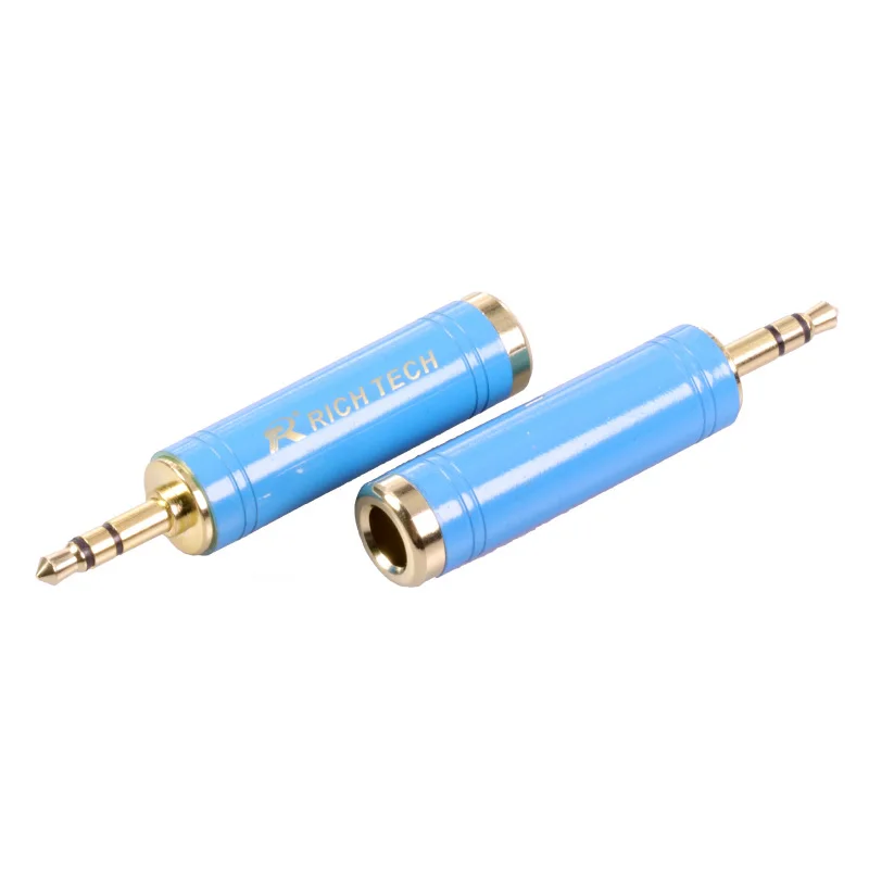 3poles Stereo Jack 3.5mm 1/8&quot Male to 6.35mm 1/4&quot Female Audio Converter For Headphone Microphone | Обустройство дома