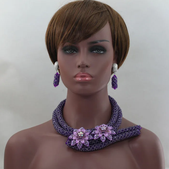 Свадебные Ювелирные наборы с кристаллами желтые африканские бусины ювелирный