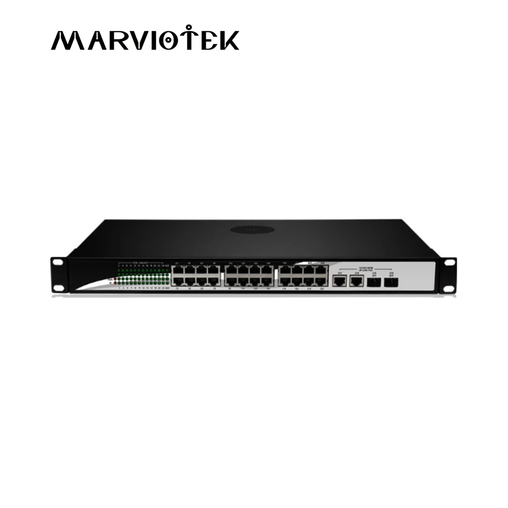 24 порта poe коммутатор 10/100 gigabit 48 в 400 Вт источник питания ip камера Безопасность