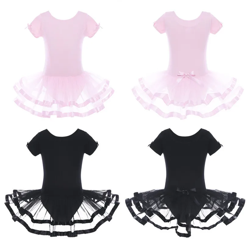 iEFiEL Cute Kids Children Girls Mesh Ballet Dance Gymnastics Leotard Tutu Dress Ballerina Fairy Costumes with Bowknots | Тематическая